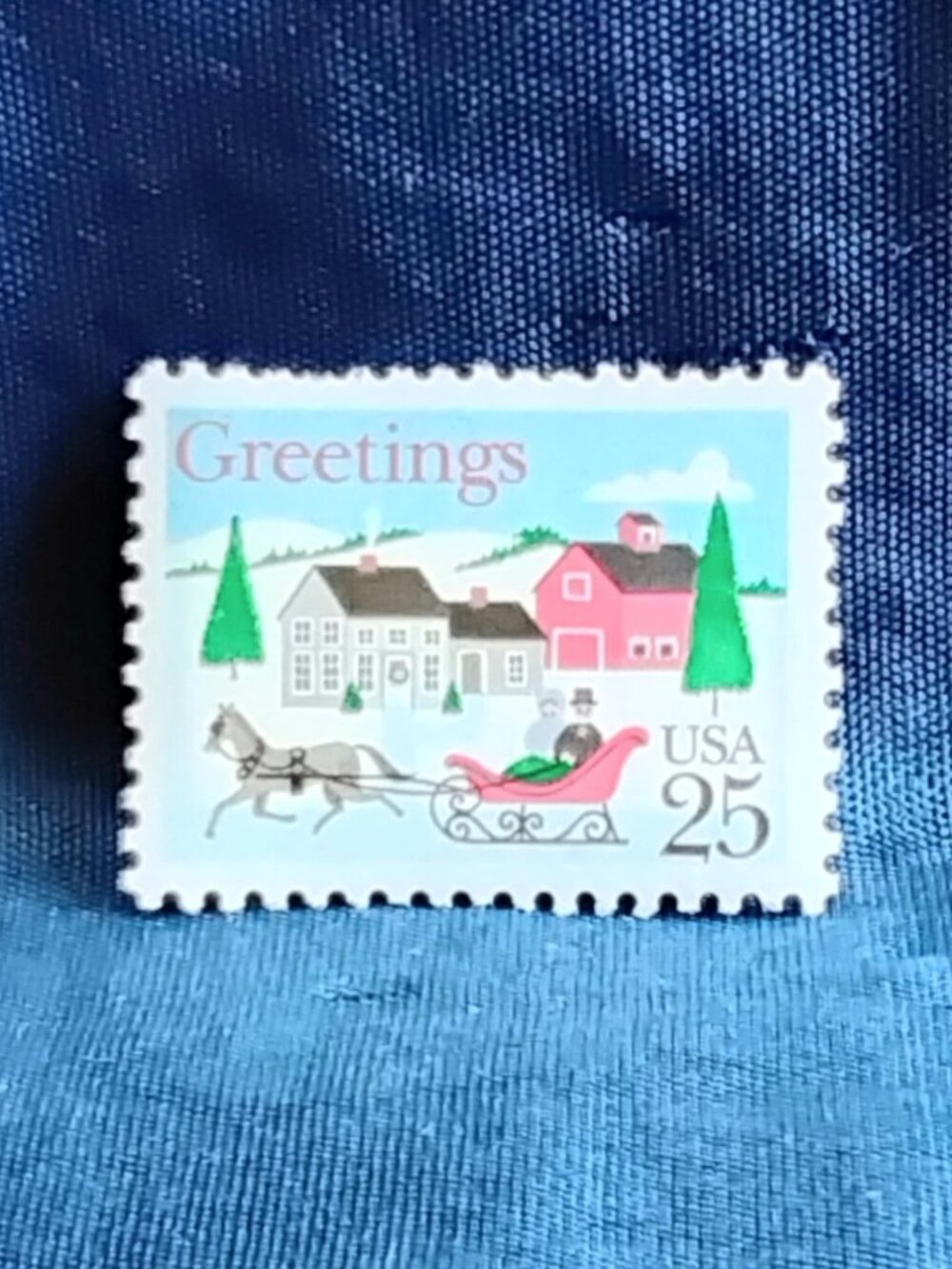Uncirculated USA 1988 Greetings 25 Cent Stamp!!
